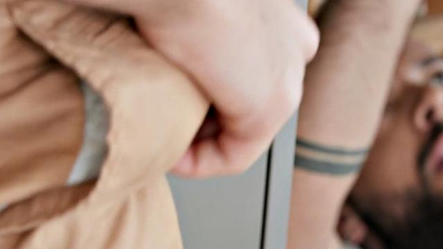 Sexy anal guy fucked in missionary by big white dick