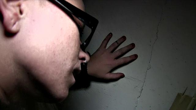 Blonde with glasses gets her mind blown by work fantasies and fucking outdoors