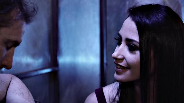 Horny brunette deepthroats and rides hard in cowgirl pose