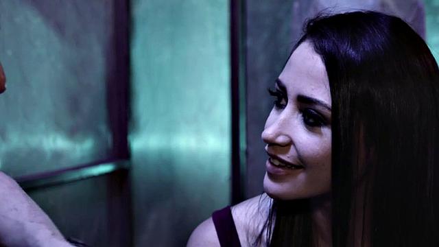 Horny brunette deepthroats and rides hard in cowgirl pose