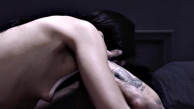 Horny brunette deepthroats and rides hard in cowgirl pose