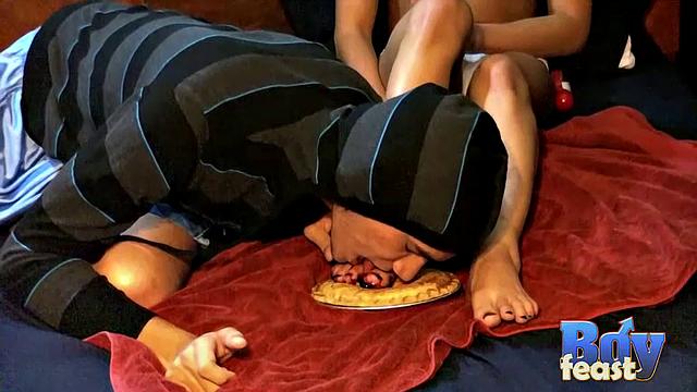 Thr Guys Split a Pie - Angel & Tristan