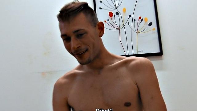 Straight euro guy agrees to have anal in POV for cash