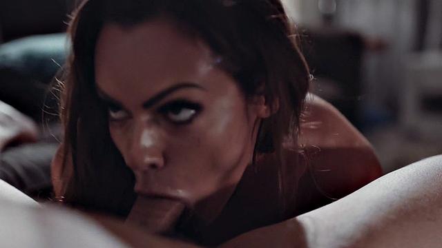 Stepdad pounds bald pussy of 21yo stepdaughter in hot missionary action