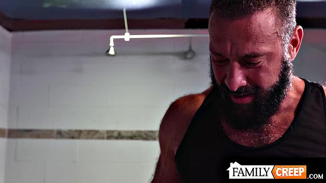 FamilyCreep - Hairy Bear Stepuncle Barebacks His Jock's Tiny Ass