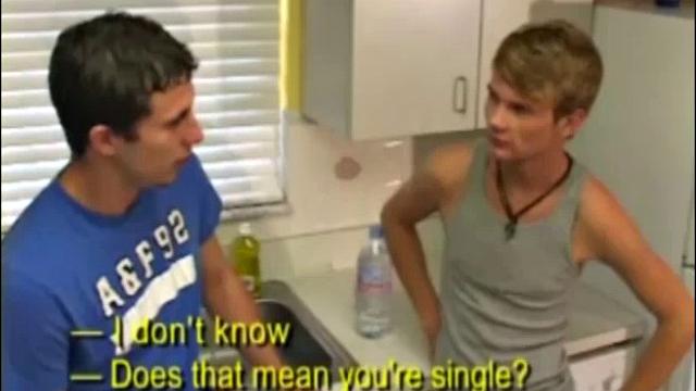 JD decides to relieve stress by topping Alex. In the living room, they make out and suck dick as the two undress each other. Naked and hard, they move to the bedroom, where JD blows Alex with a vengeance.