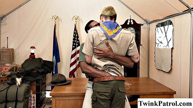 Black Scout Master Fucks This Twink Scout Hard