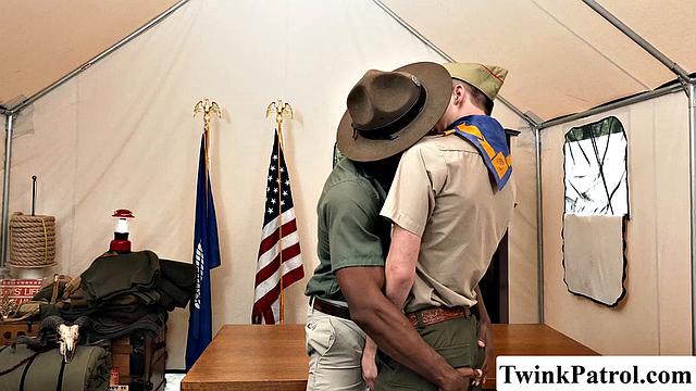Black Scout Master Fucks This Twink Scout Hard