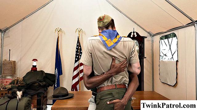 Black Scout Master Fucks This Twink Scout Hard