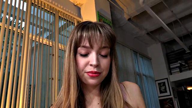 HJ pro jerks oiled cock in amateur POV with 21yo hands