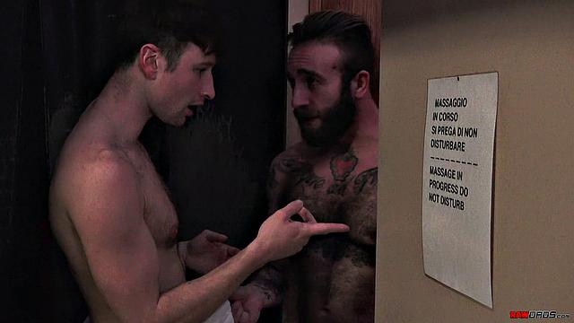 Raw Action In the Bathhouse - Manuel Scalco & Drew Dixon