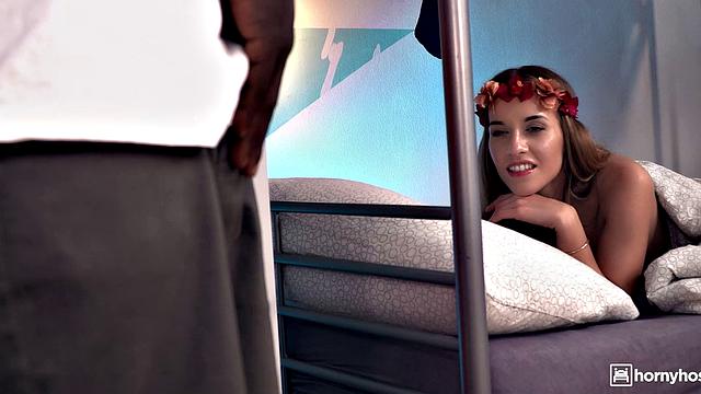 LETSDOEIT - Eveline Dellai & Freddy Gong - Czech Babe Takes BBC Anal From Roommate