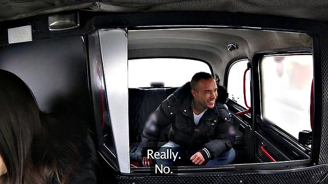 Tattooed cabby deepthroats and fucks for a wild ride in reverse cowgirl POV