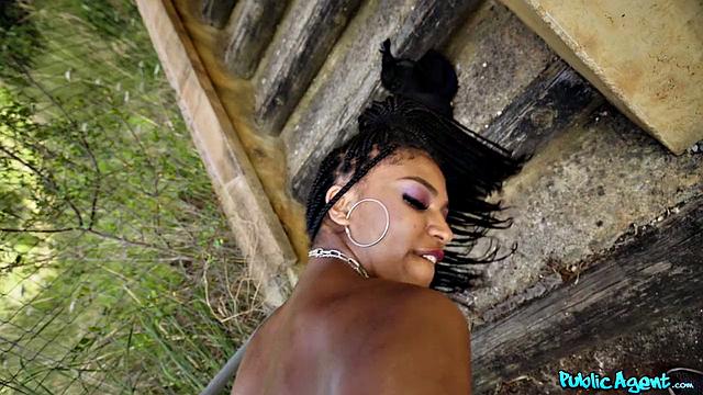 Huge Natural Ebony Boobs Swing