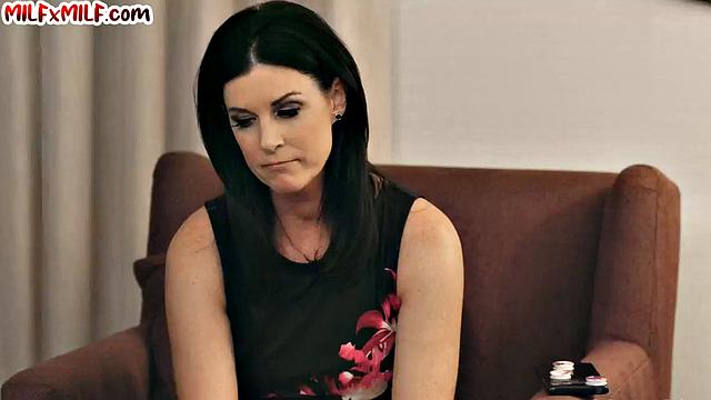 Sensual lesbian in slow oralsex