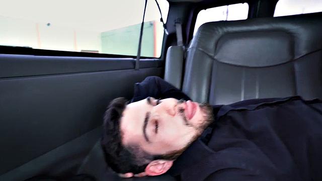 Fooled bearded straight gets assfingered on gay debut