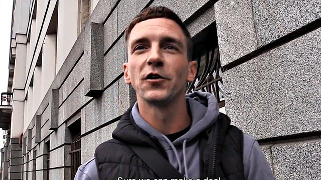 Real straight pulled and anally tricked for money