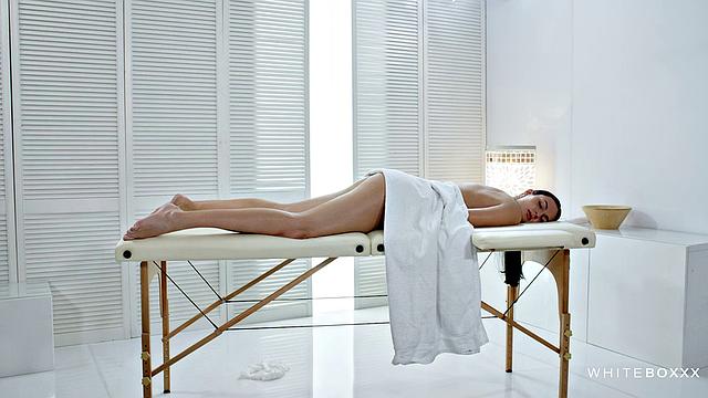 Steamy massage and sex with horny couple