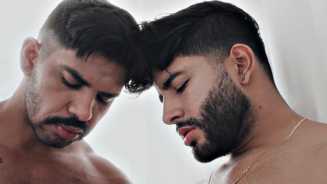 Real Latino stud deepthroats and gets anal pounded by BBC