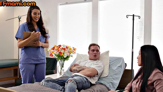 Big MILFs sharing cock in hot 3some