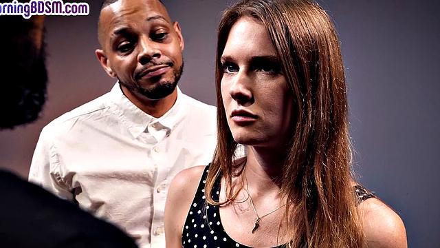 BDSM drilled by huge black dicks in anal hole