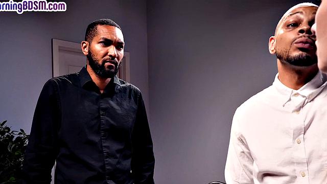 BDSM drilled by huge black dicks in anal hole