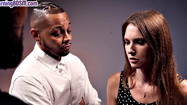 BDSM drilled by huge black dicks in anal hole