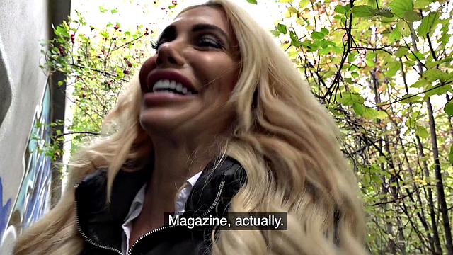 Blonde Aussie gets fucked on the stairs