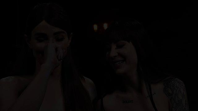 Assfingering and gaping of submissive lesbo