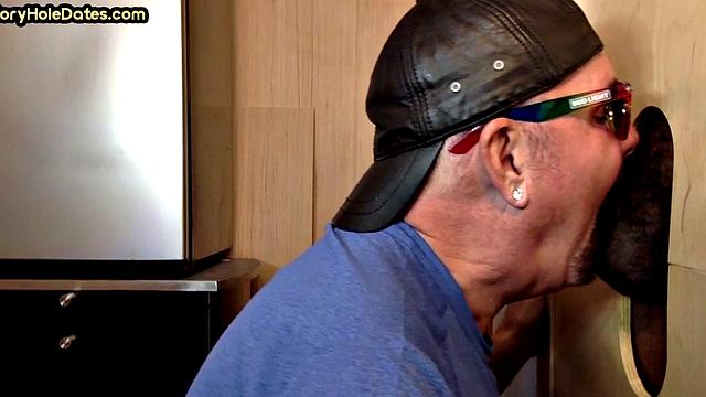 IR gloryhole DILF gets fucked in ass after blackcock suck