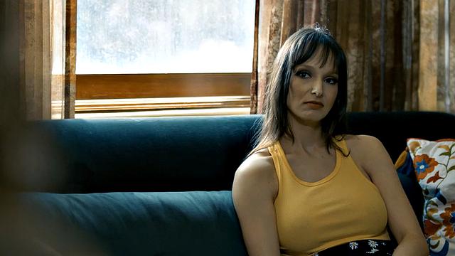 Cocksucking babe in stockings bounces on hard cock