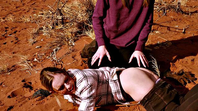 Filth rimjob and spit for bondage sluts