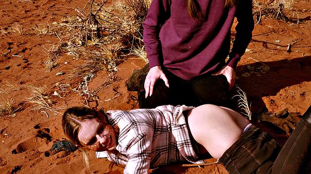 Filth rimjob and spit for bondage sluts