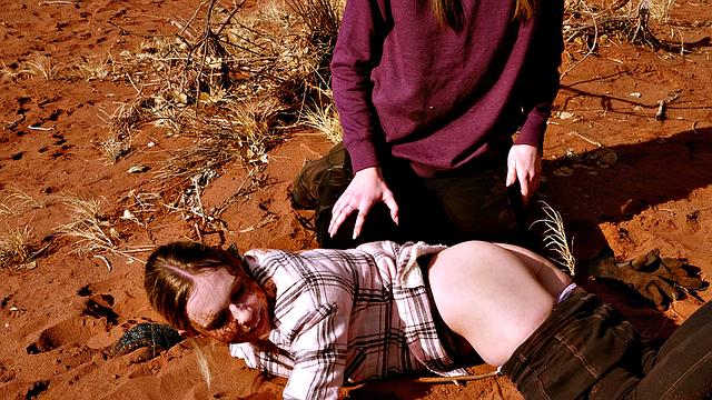 Filth rimjob and spit for bondage sluts