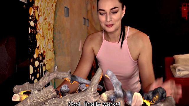 STUCK4K. Erotic novel turns into reality when man starts girl