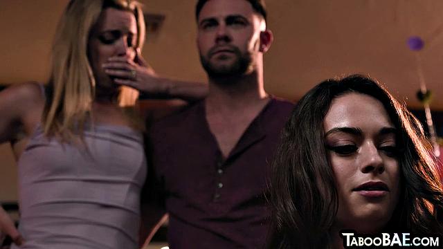 Cockhungry babes get pussyfucked in 3some