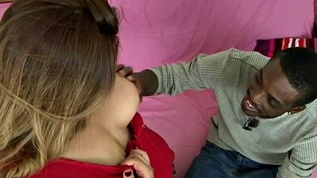 Chunky BBW Marisella Interracial Fun