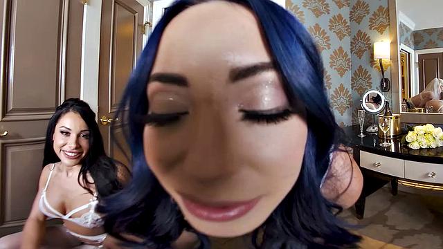 Kit Mercer is getting married and her bridesmaids surprise her with one last ride on a big dick