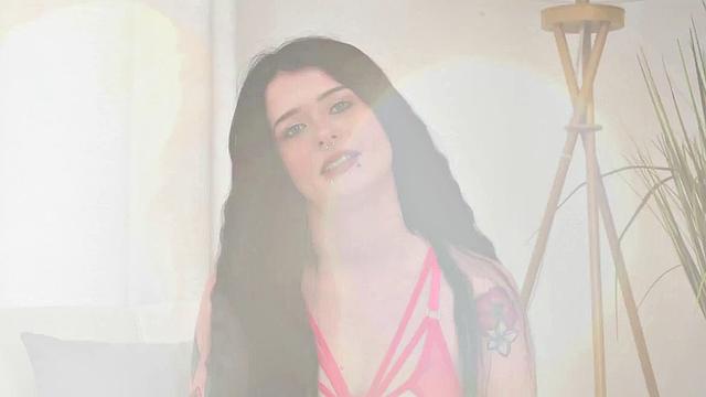 Inked babe sucking her BF