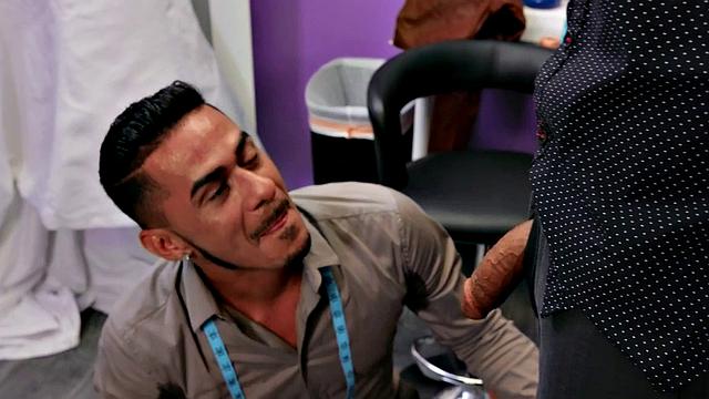 Doggystyled wild gay fucked by nice cock in anal