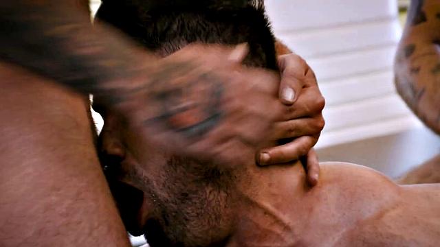 Bearded Hunk Drills Hot Jock - RagingStallion