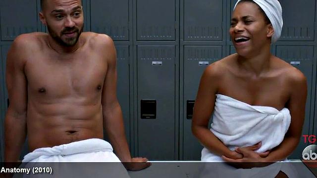 Jesse Williams Nude in a Towel