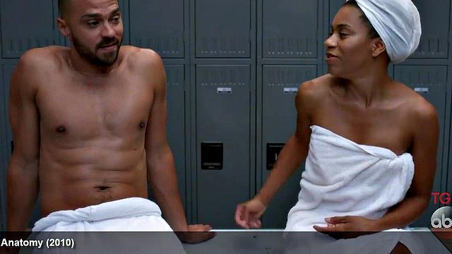 Jesse Williams Nude in a Towel