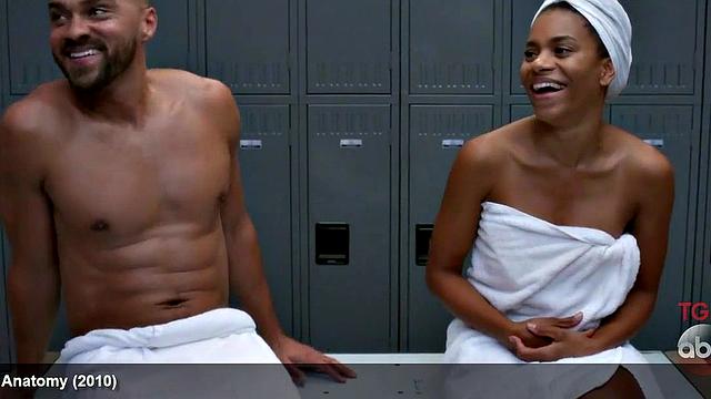 Jesse Williams Nude in a Towel