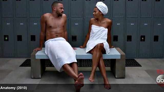 Jesse Williams Nude in a Towel