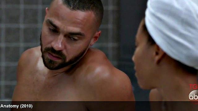 Jesse Williams Nude in a Towel