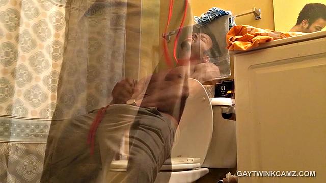 Amateur Hayden Stroking On Toilet
