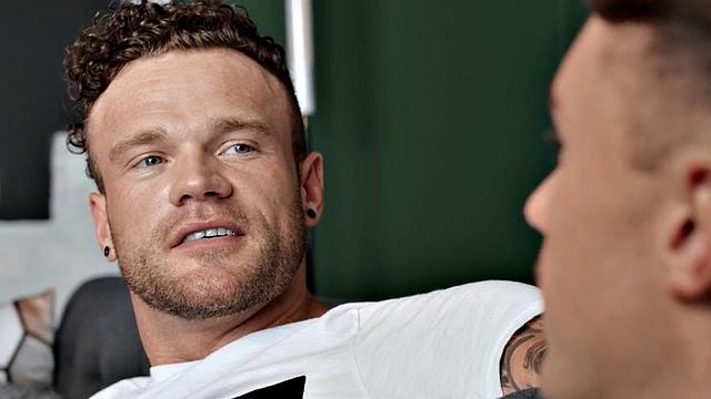 Muscular bottom jock barebak his bf's gaping asshole