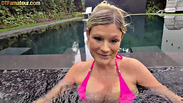 Big MILF slut cockriding in POV