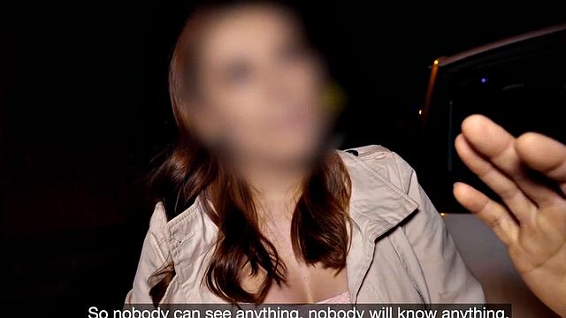 рыжая повелась на липового священника и получила по полной в фургоне